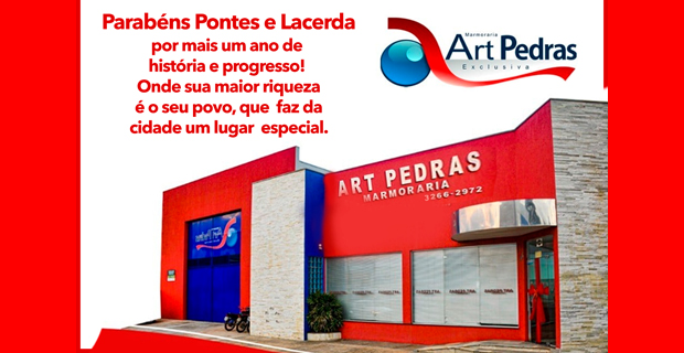 Art Pedras  – Parabéns CIDADE!