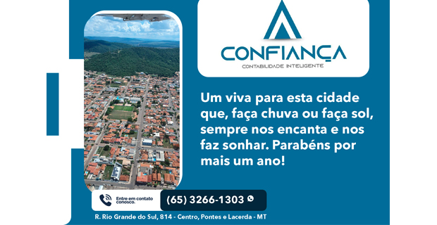 Escritório CONFIANÇA – Parabéns CIDADE!