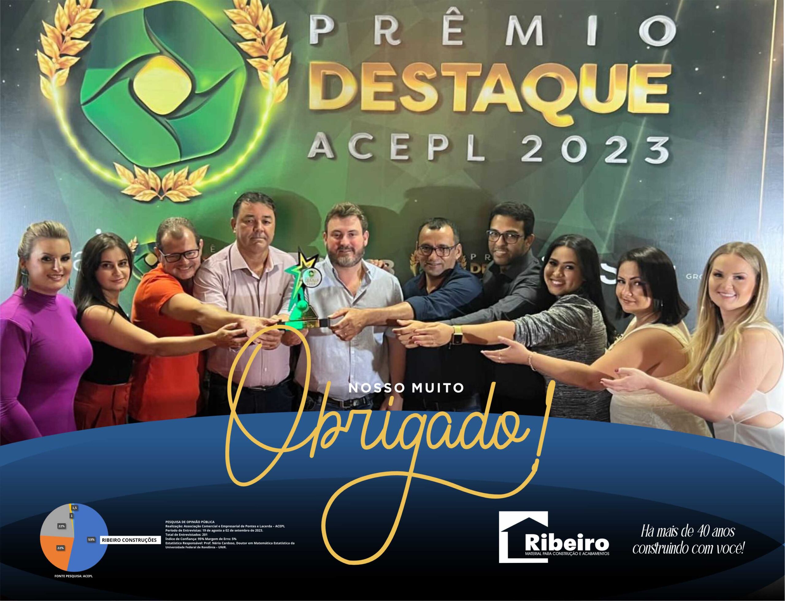 RIBEIRO é  homenageado no Prêmio Destaque Empresarial