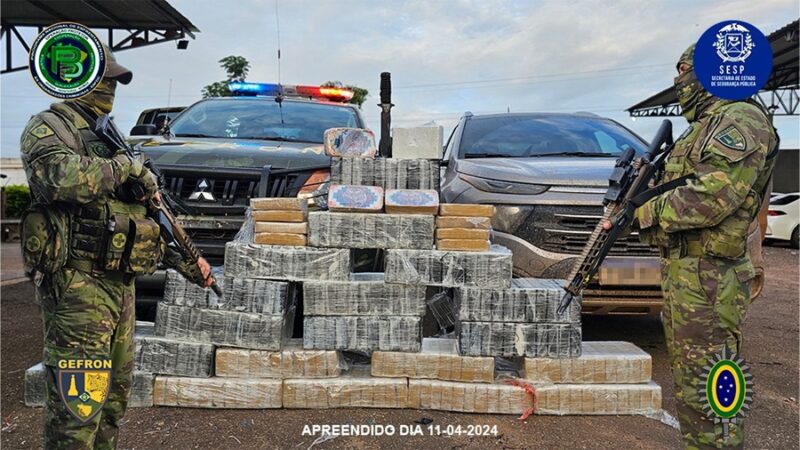 Gefron apreende mais de 230 quilos de drogas em Porto Esperidião