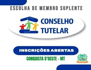Conquista D’Oeste abre inscrições para processo suplementar de escolha de membro suplente do Conselho Tutelar