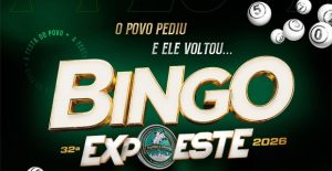 Tradicional bingo da Expoeste terá Dia D com lote promocional de cartelas