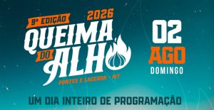 9ª Queima do Alho acontece no dia 2 de agosto com programação gratuita em Pontes e Lacerda