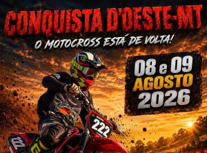 Conquista D’Oeste recebe a 4ª etapa do Campeonato Mato-grossense de Motocross nos dias 8 e 9 de agosto