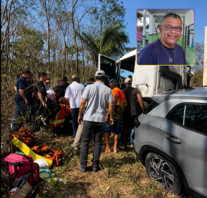 Radialista morre após grave acidente envolvendo três veículos em Mirassol d’Oeste