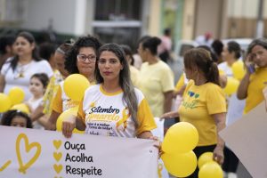 JAURU – SETEMBRO AMARELO: Ação conjunta das Secretarias Municipais de Saúde e de Assistência Social reuniu participantes em um momento de conscientização, integração e promoção do bem-estar