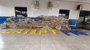 PM e PRF apreendem 1,1 tonelada de drogas em Canarana e causam prejuízo de R$ 8,6 milhões ao crime
