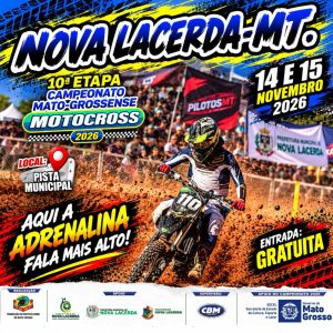 Nova Lacerda recebe a 10ª Etapa do Campeonato Mato-grossense de Motocross 2026